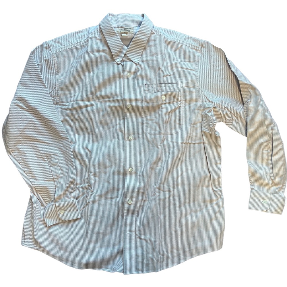Brown Stripe Button Down size XL